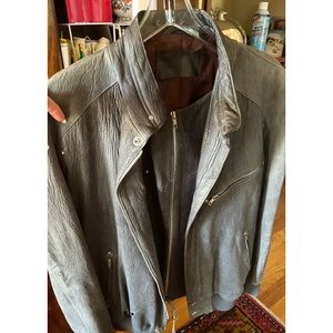Claude Montana Leather Jacket Made in Italy Purchased in Paris